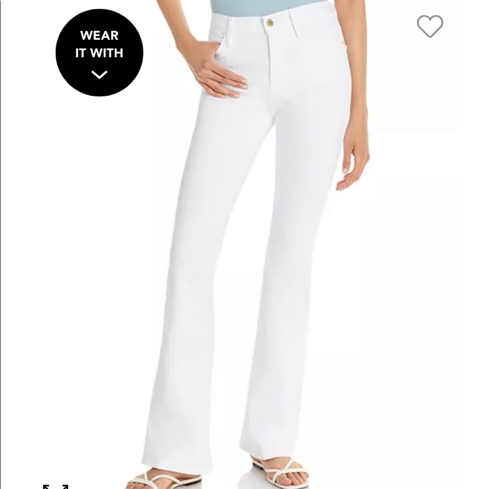 Frame Le High Flare White NWT